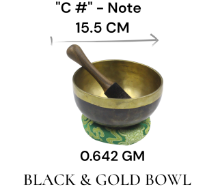 Black & Gold Handmade Bowl